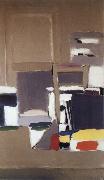 Nicolas de Stael Abstract Figure oil